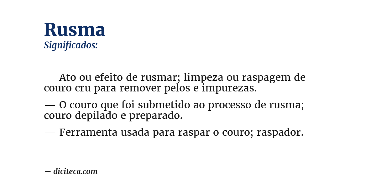 Significado de rusma