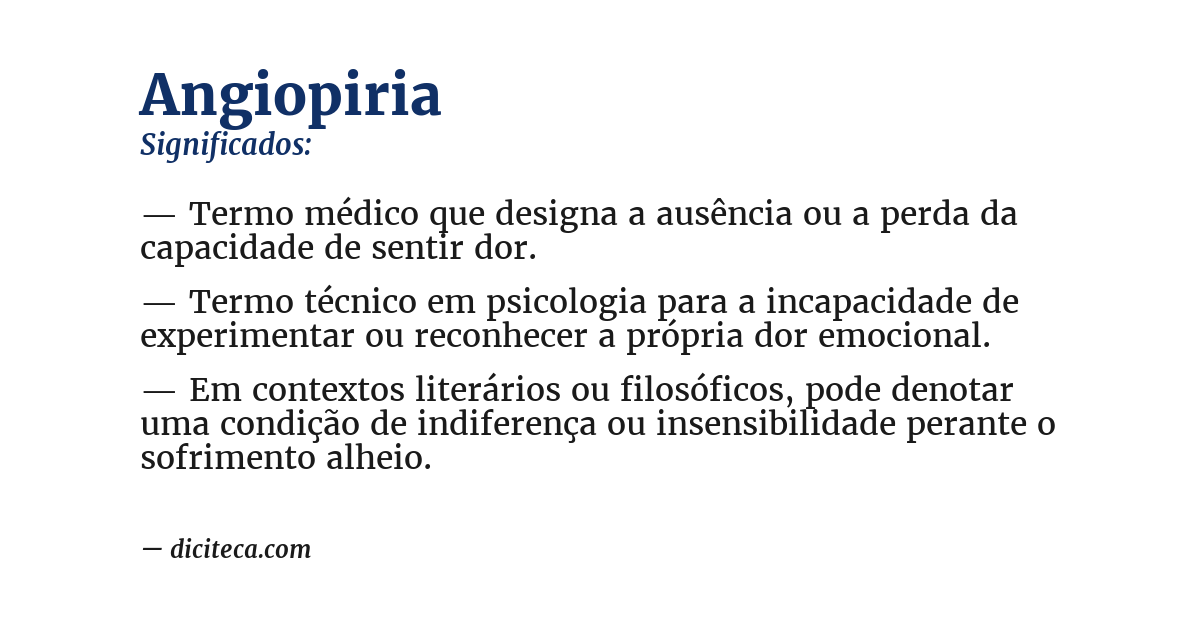 Significado de angiopiria