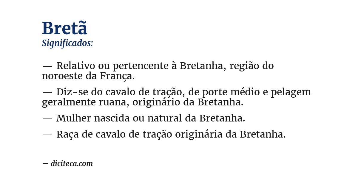 Significado de bretã