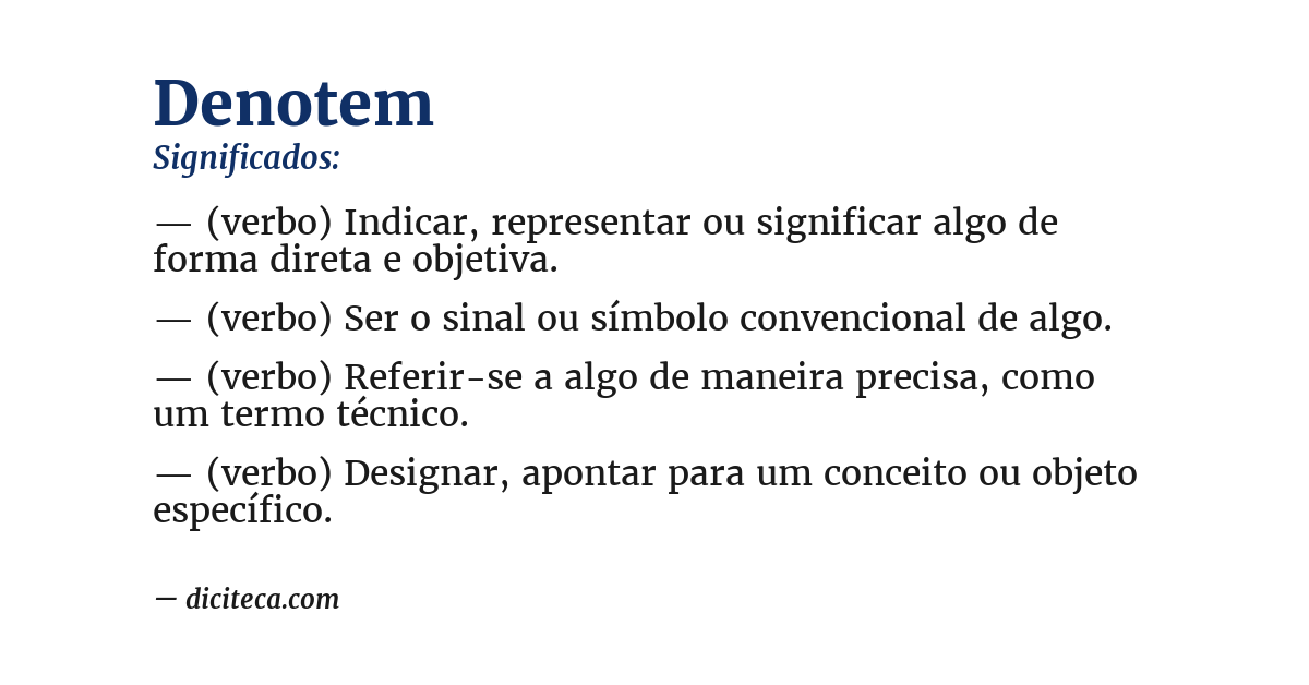 Significado de denotem