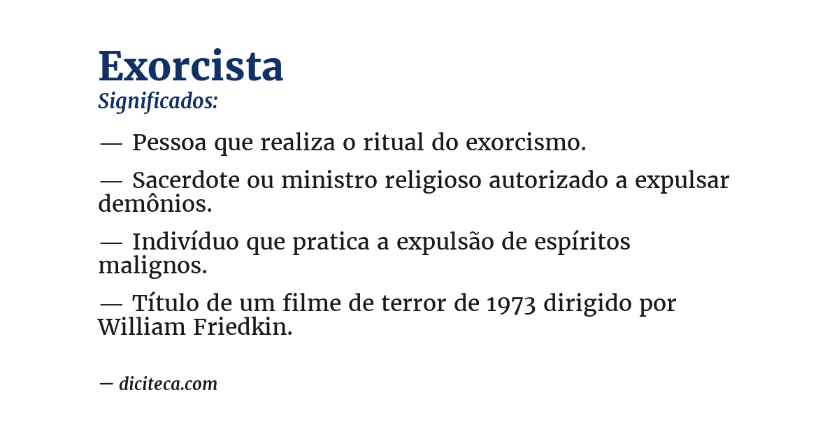 Significado de exorcista