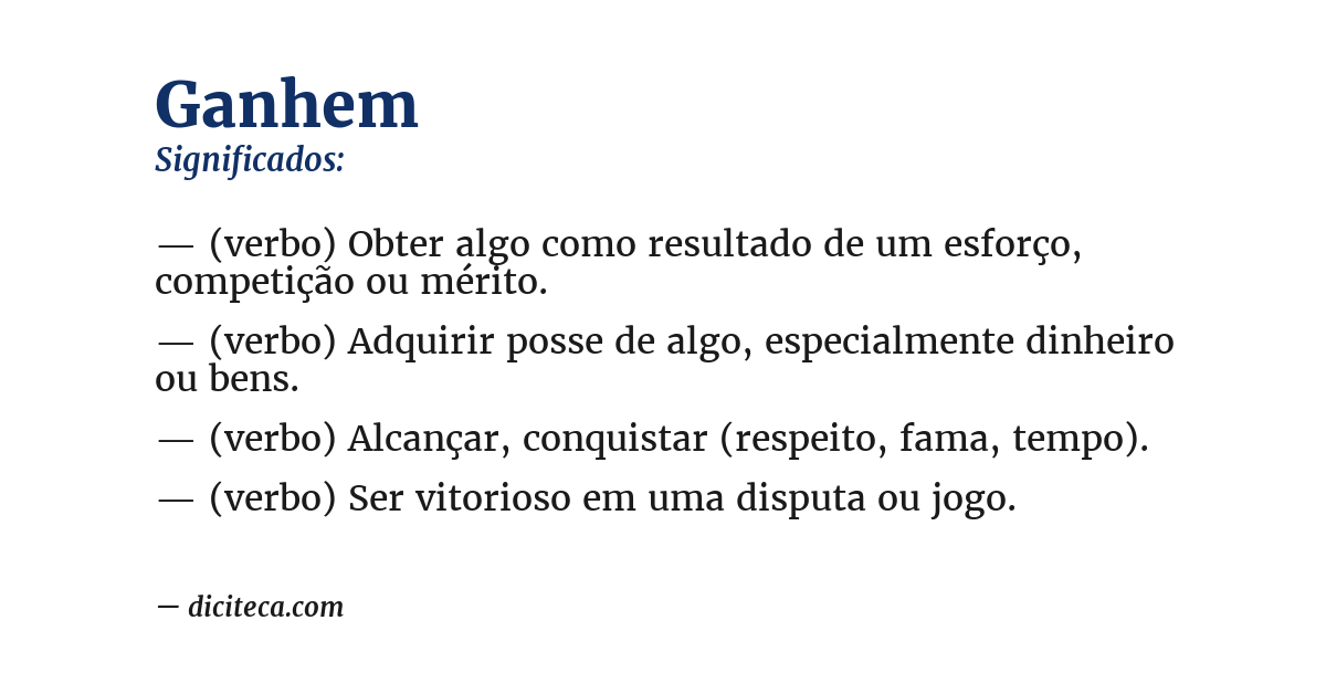 Significado de ganhem