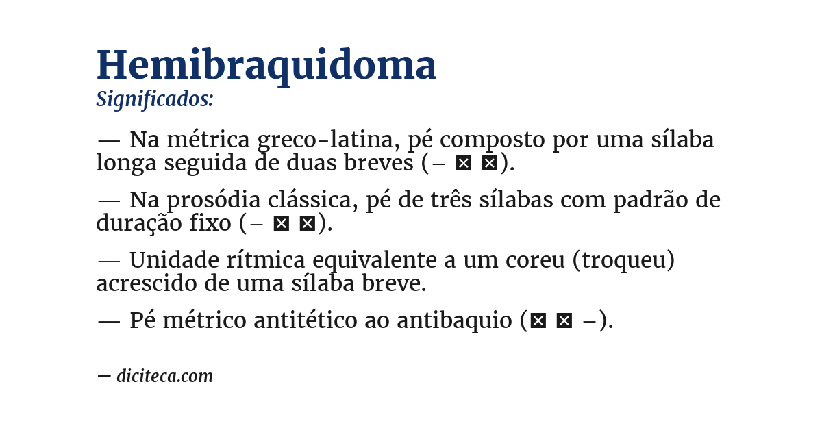Significado de hemibraquidoma