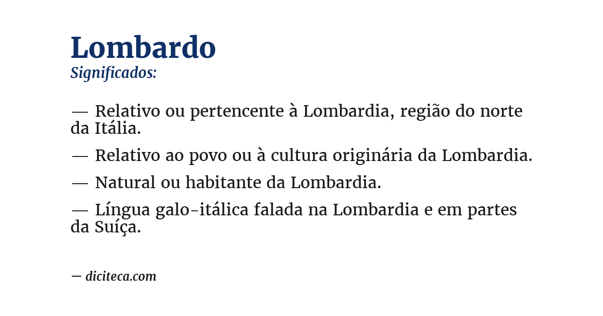 Significado de lombardo