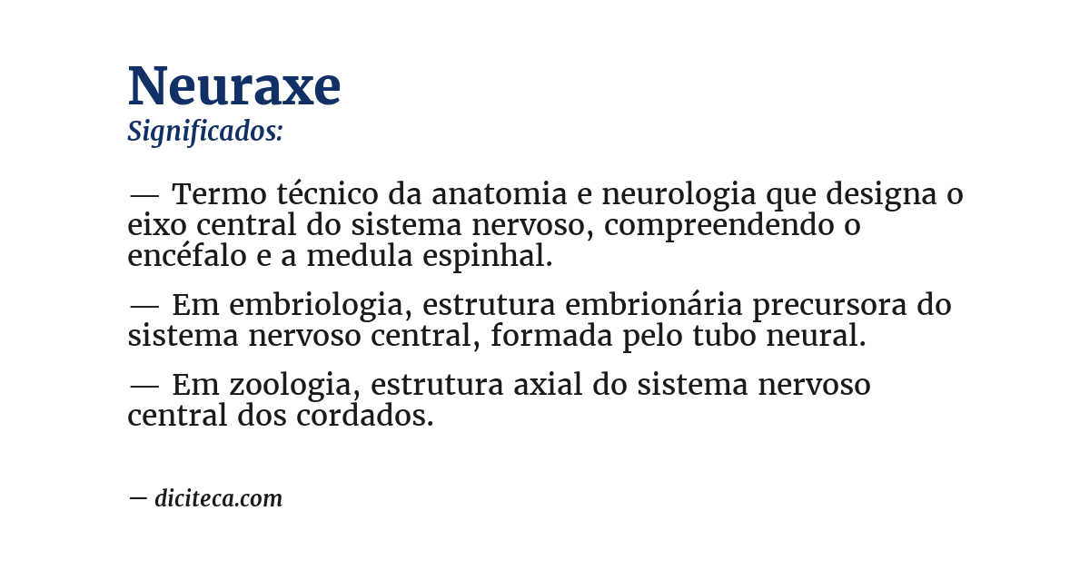 Significado de neuraxe