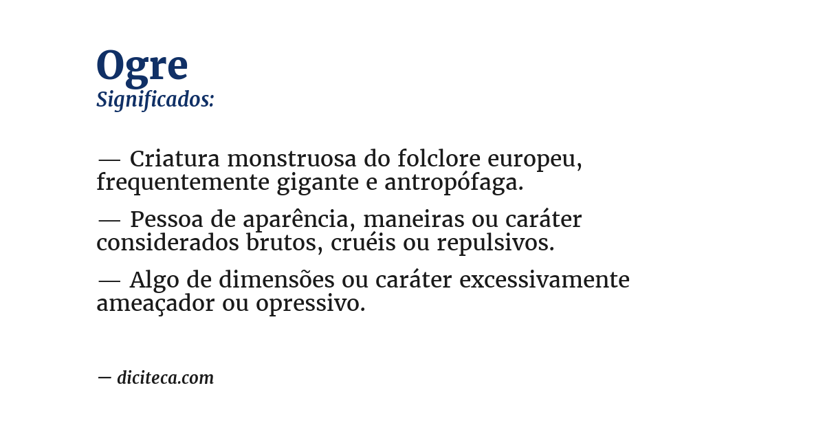 Significado de ogre