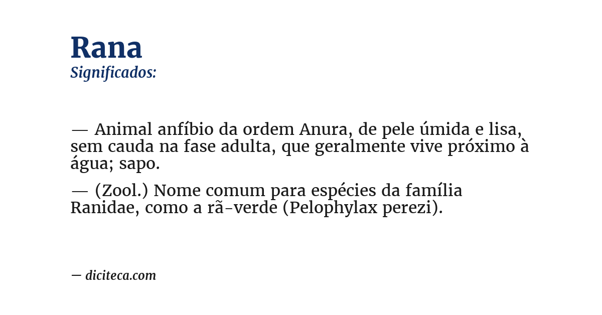 Significado de rana