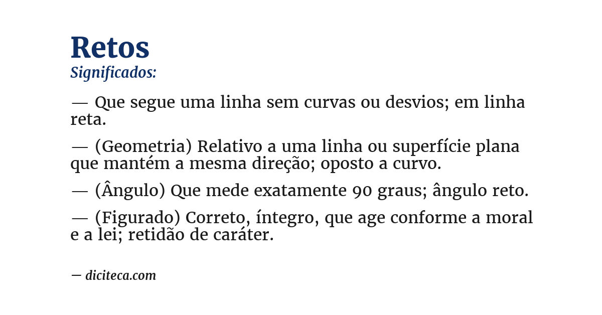 Significado de retos