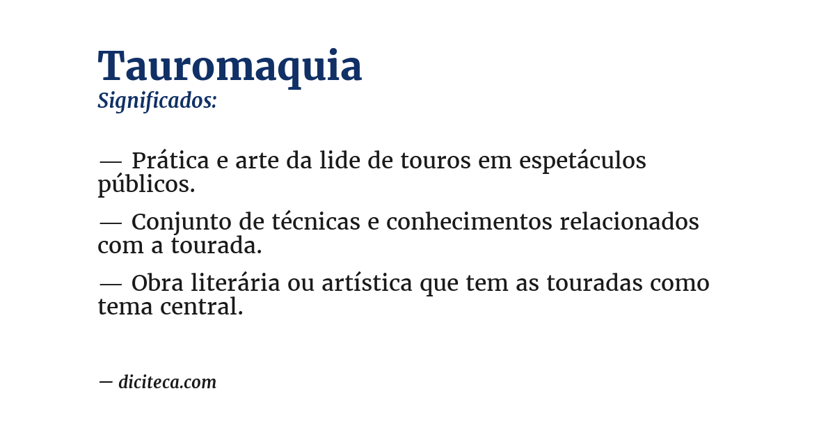 Significado de tauromaquia