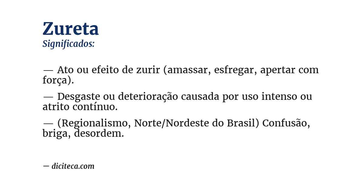 Significado de zureta