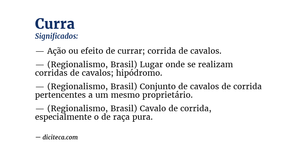 Significado de curra