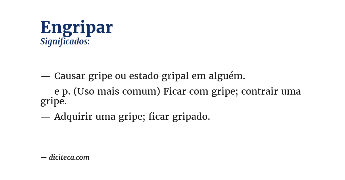 Significado de engripar