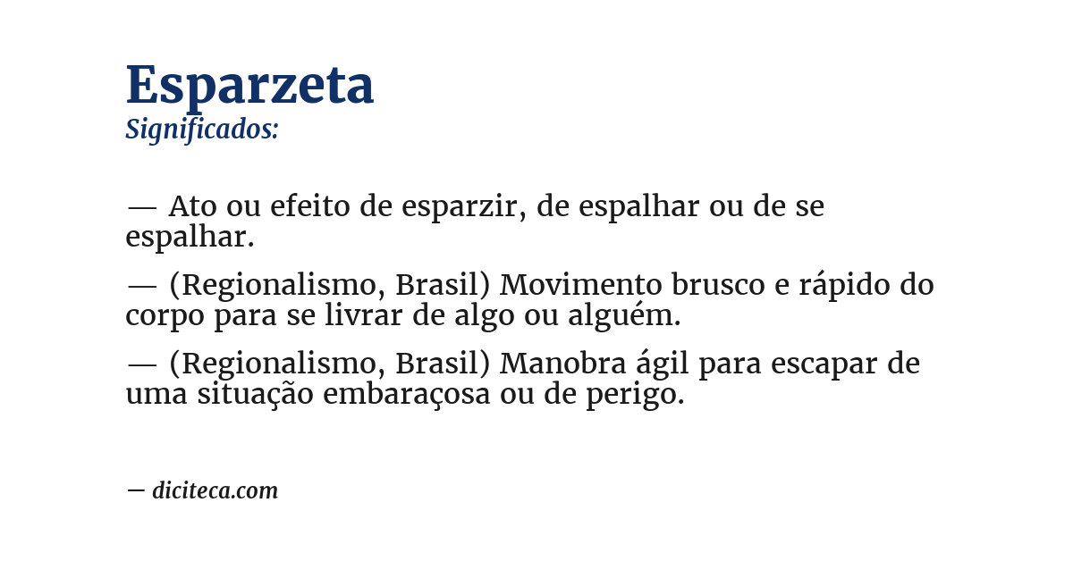 Significado de esparzeta