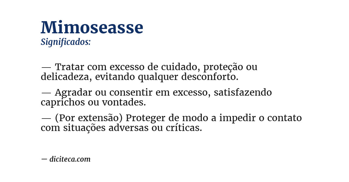 Significado de mimoseasse
