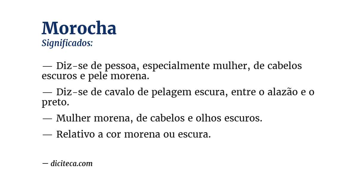 Significado de morocha