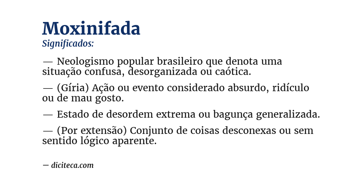 Significado de moxinifada