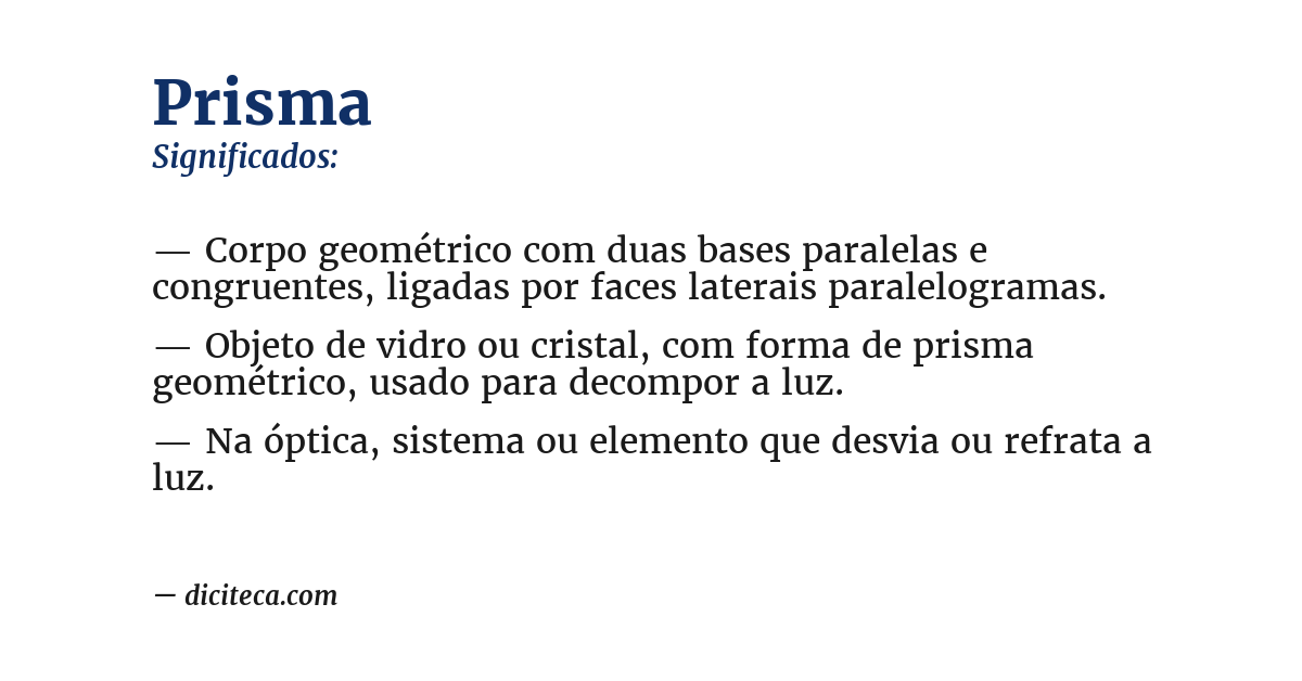 Significado de prisma