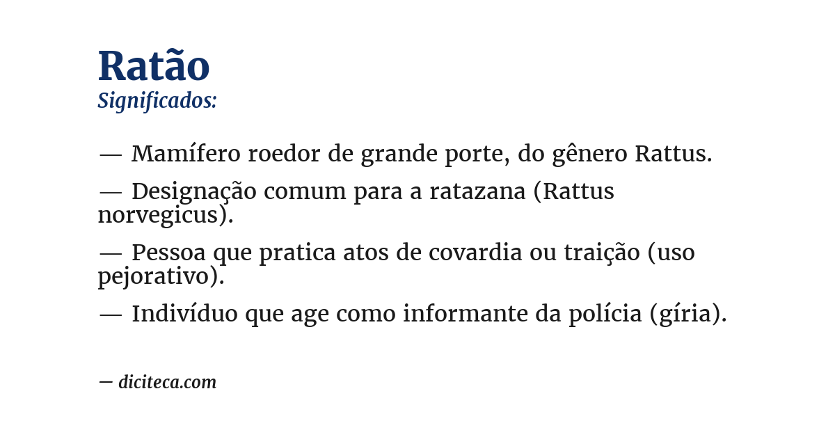 Significado de ratão