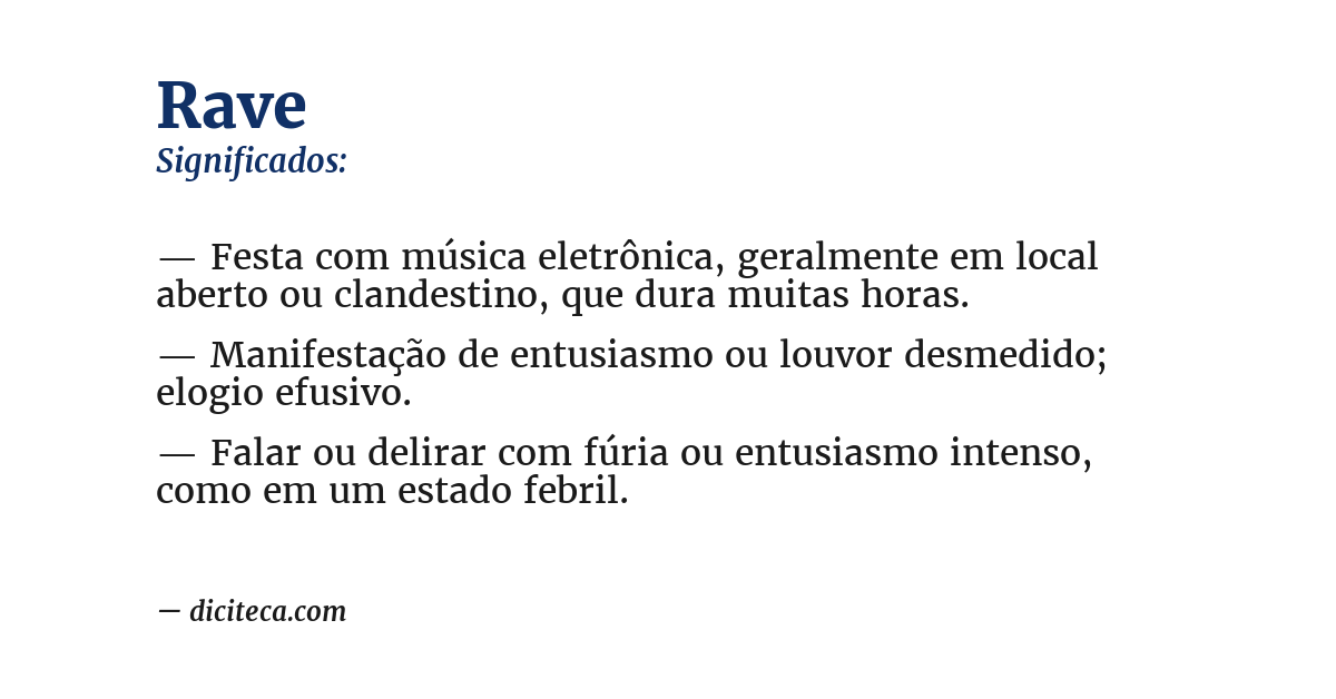Significado de rave
