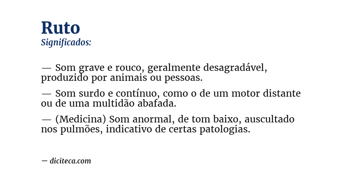 Significado de ruto