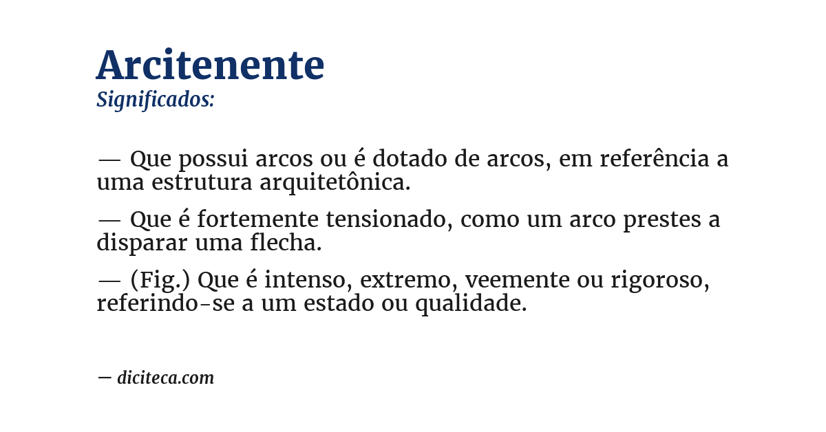 Significado de arcitenente