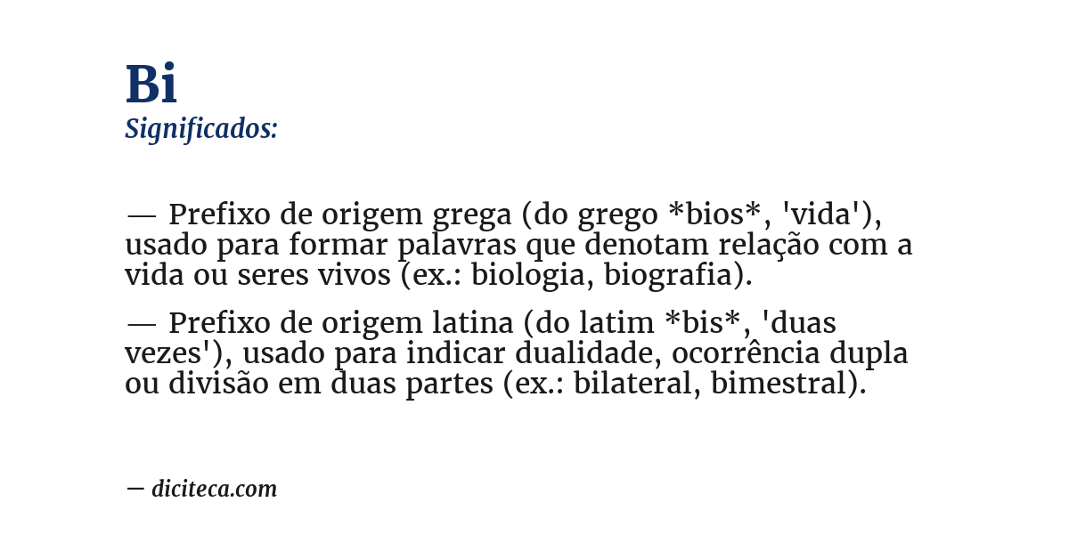 Significado de bi