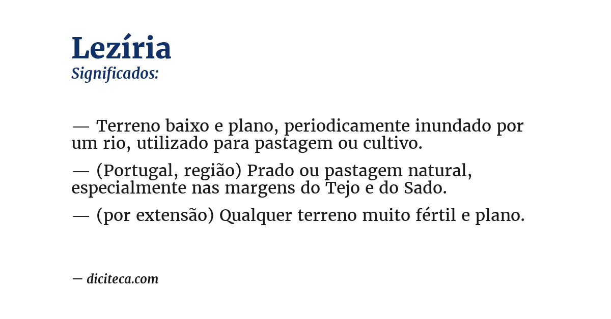 Significado de lezíria