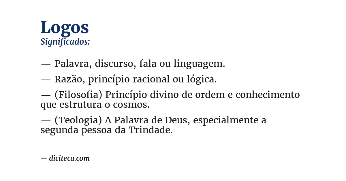 Significado de logos