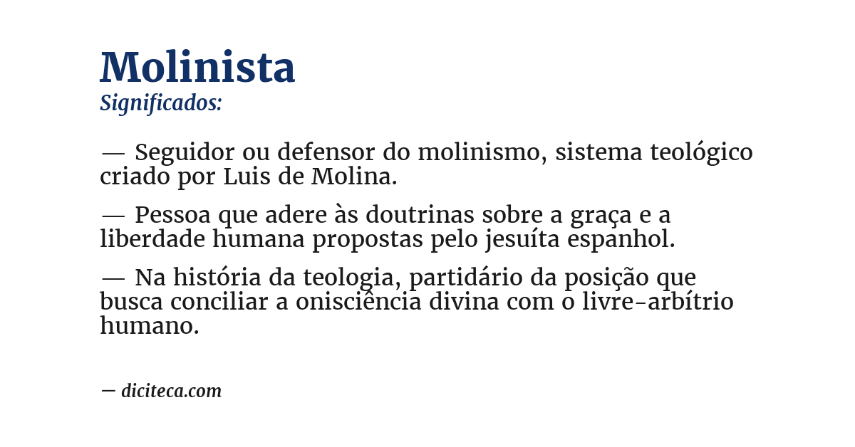 Significado de molinista