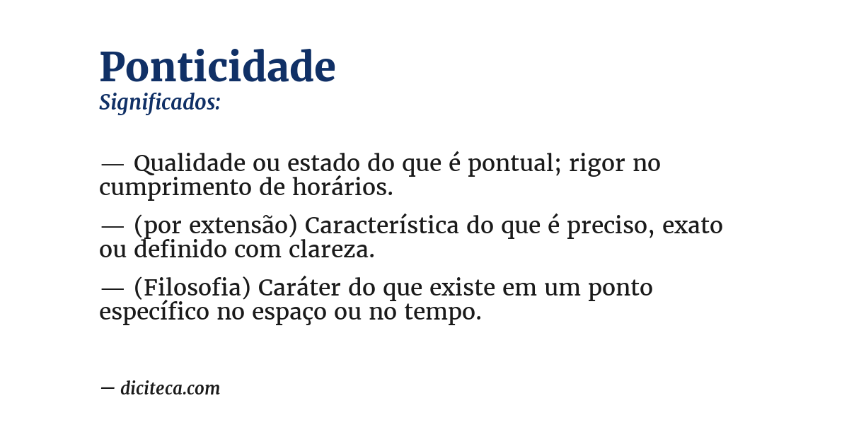 Significado de ponticidade