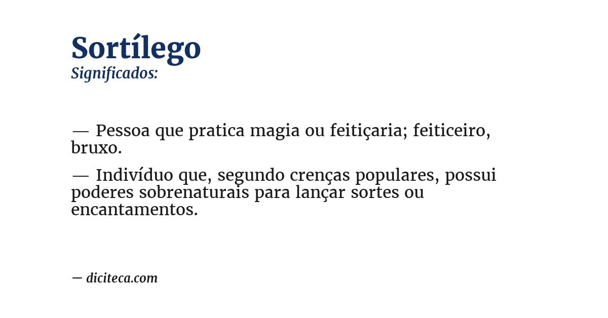 Significado de sortílego