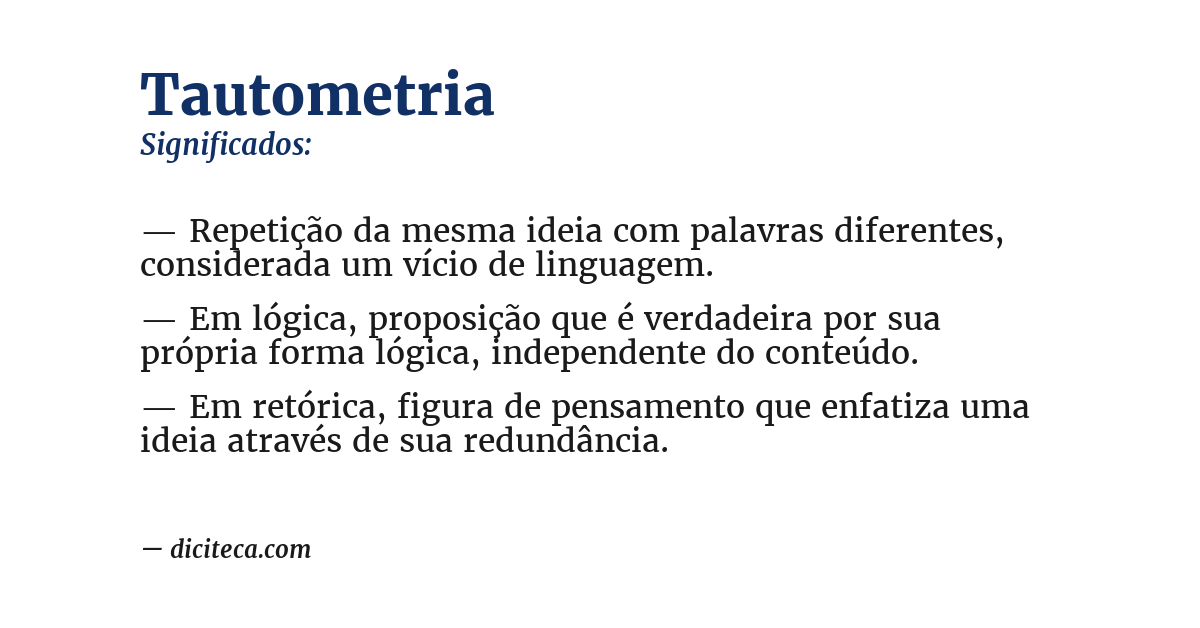 Significado de tautometria