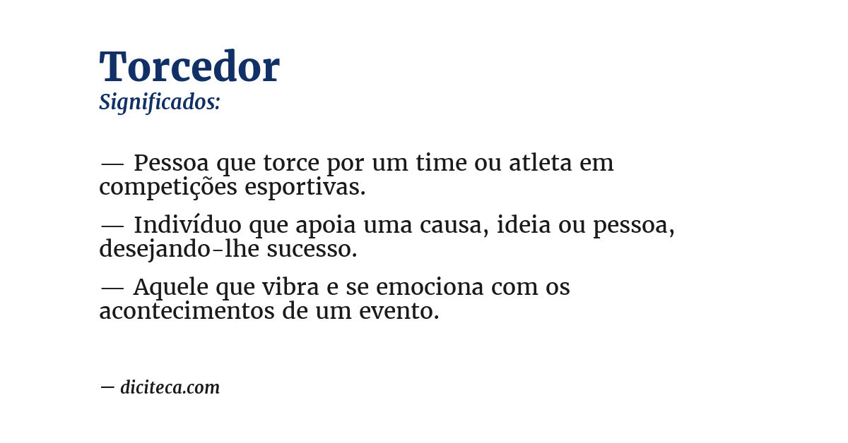 Significado de torcedor