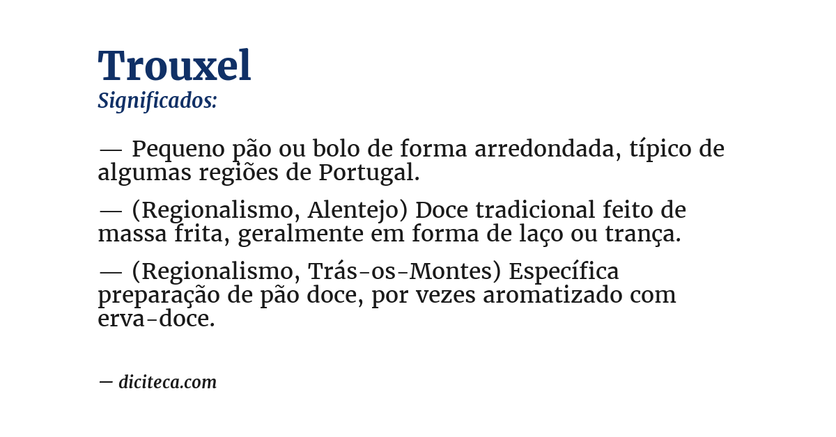 Significado de trouxel