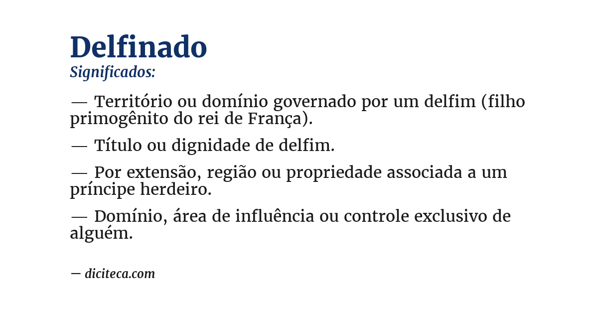 Significado de delfinado