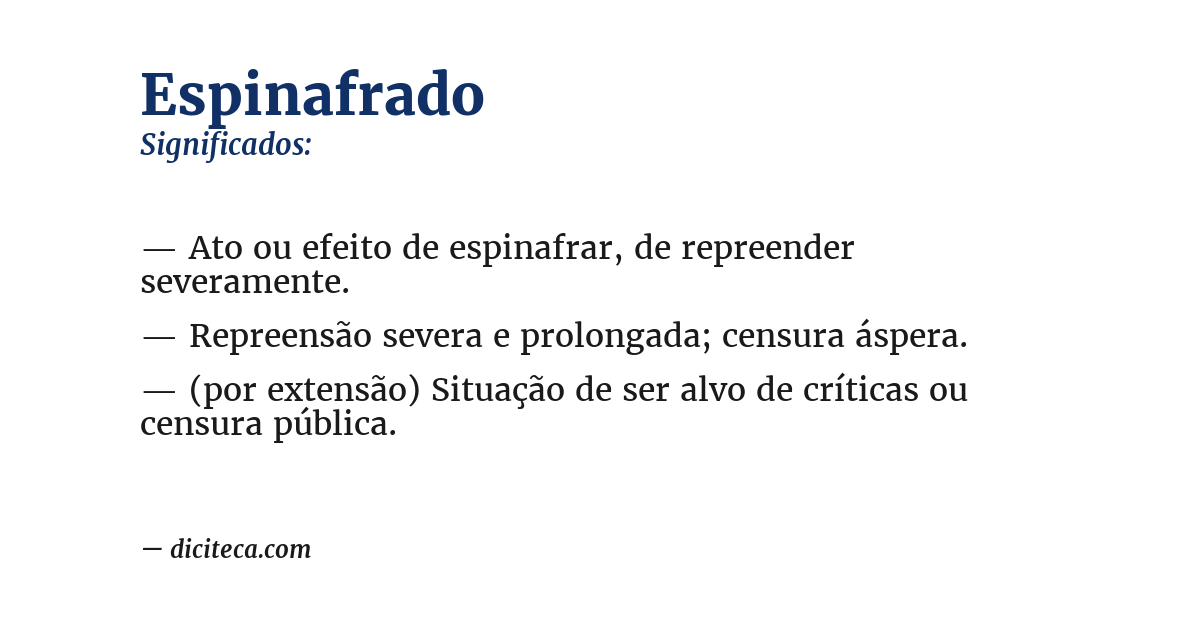Significado de espinafrado