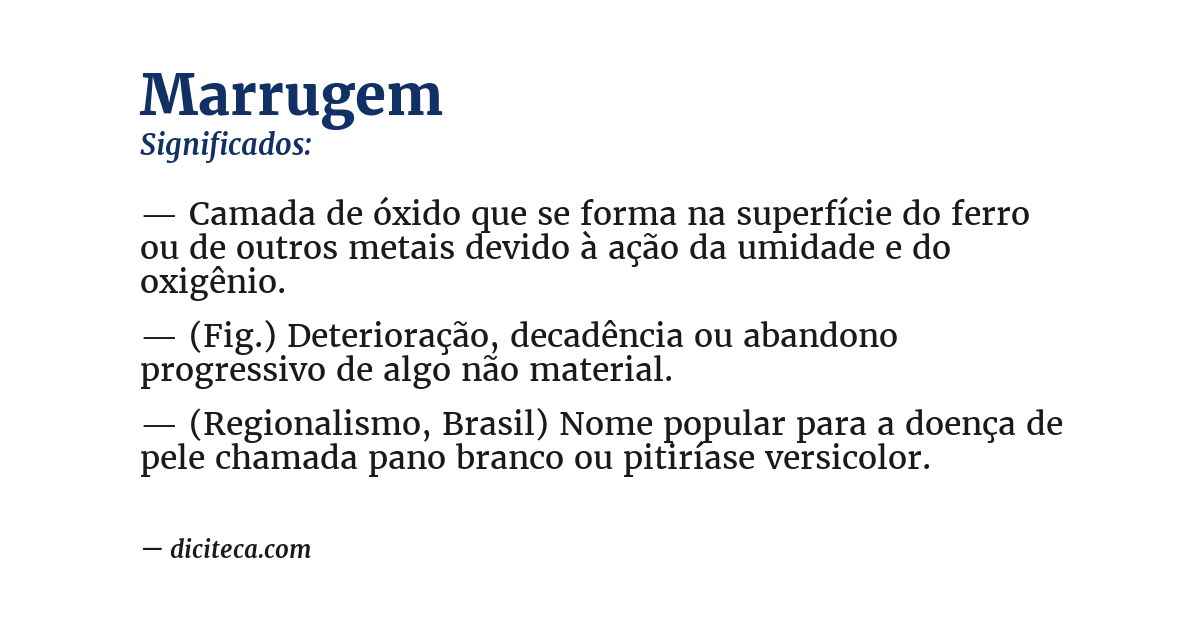 Significado de marrugem