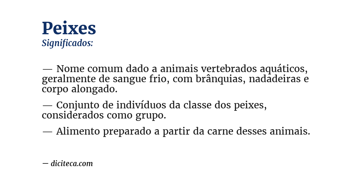 Significado de peixes