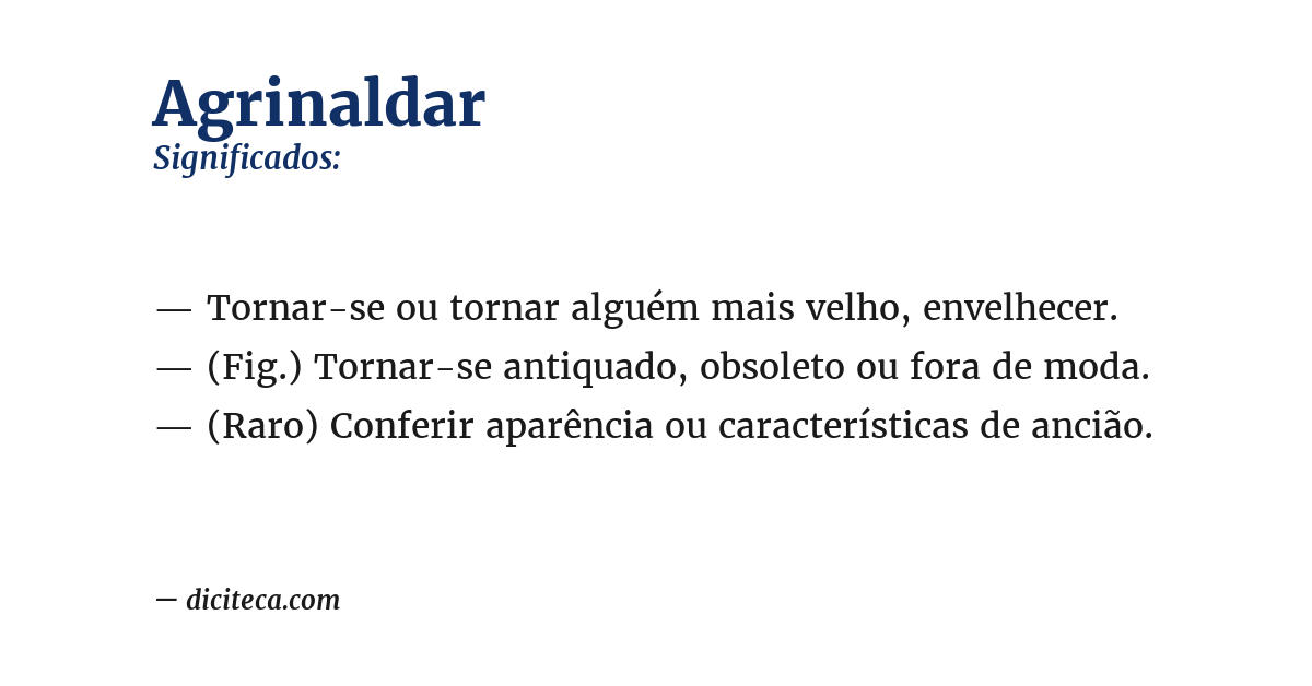 Significado de agrinaldar
