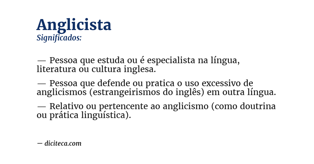 Significado de anglicista