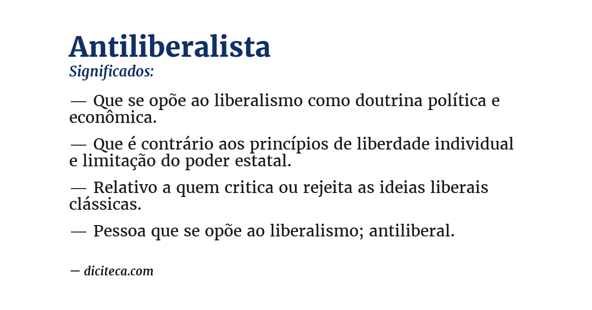 Significado de antiliberalista