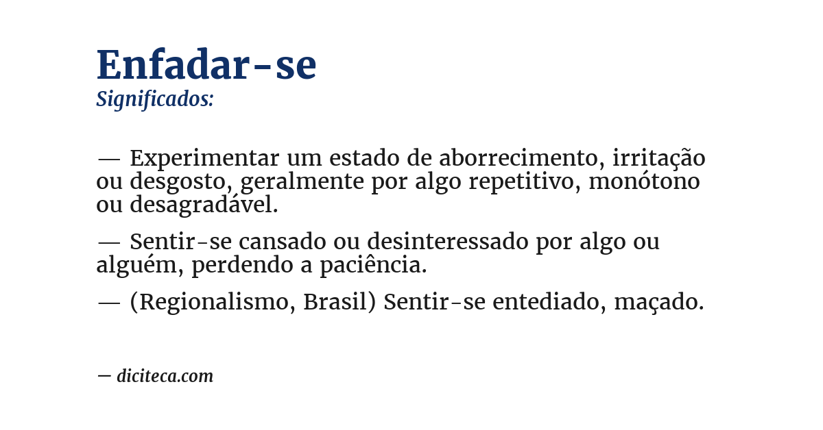 Significado de enfadar-se