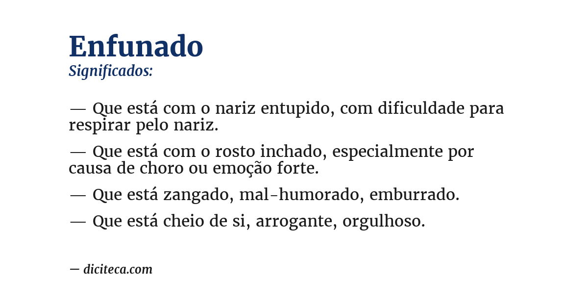 Significado de enfunado