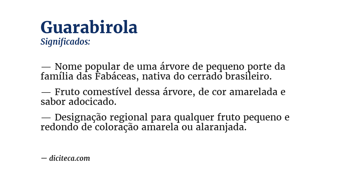Significado de guarabirola