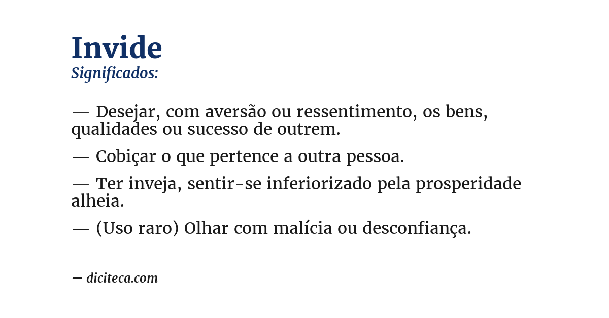 Significado de invide