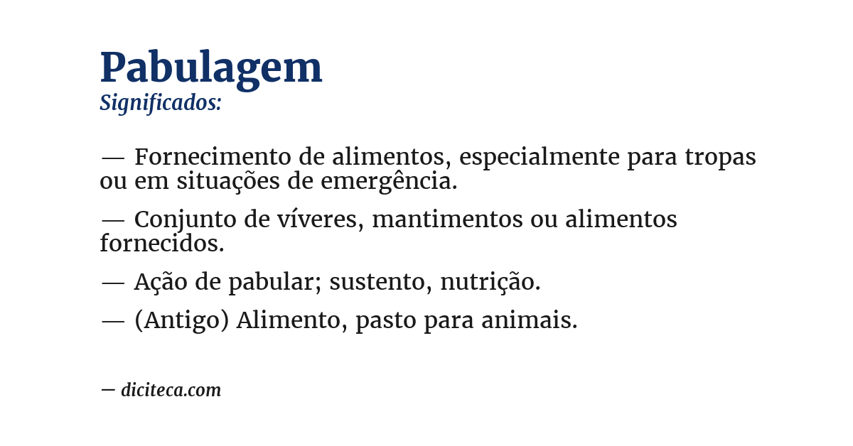 Significado de pabulagem