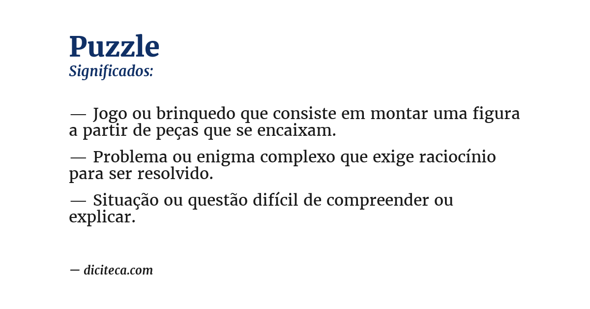 Significado de puzzle