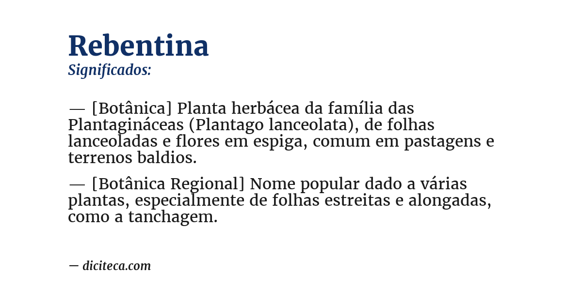 Significado de rebentina