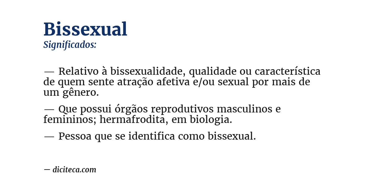 Significado de bissexual