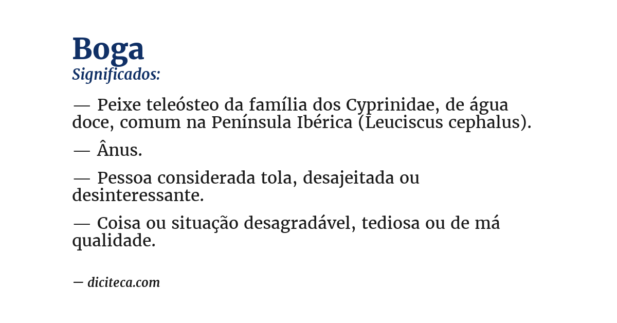 Significado de boga
